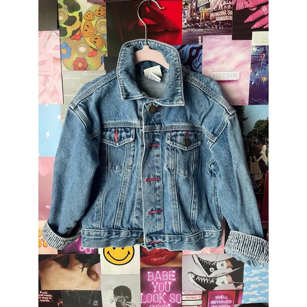 Vintage striped Oshkosh Jean Jacket